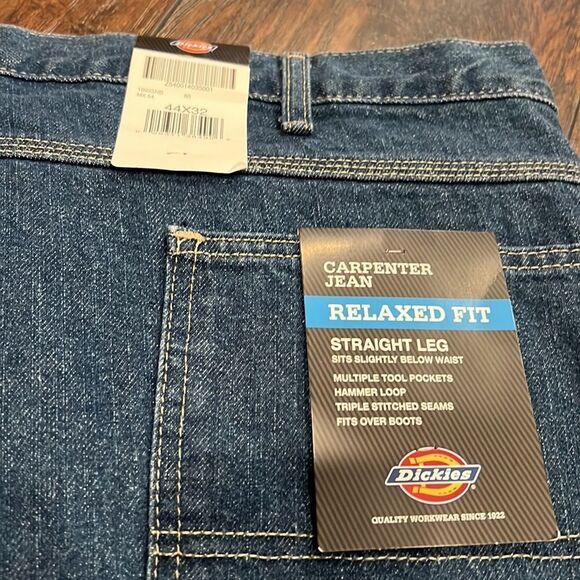 Dickies Carpenter Jeans 2007 New size 44 by 32 tool pockets hammer loop - Picture 5 of 10